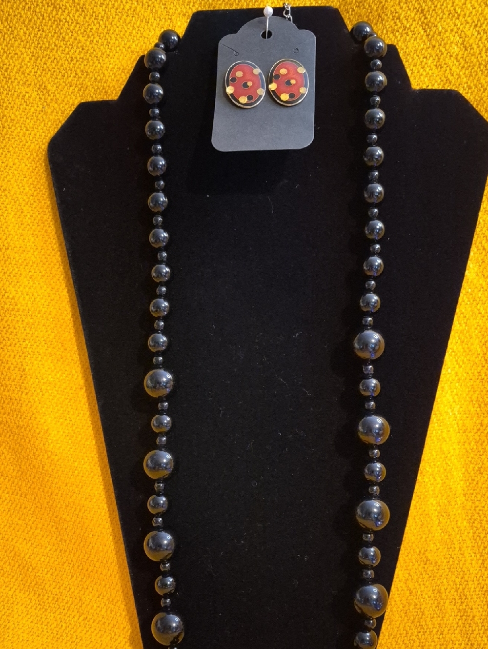 Classic Black Beaded Necklace — Timeless Women's Jewelry